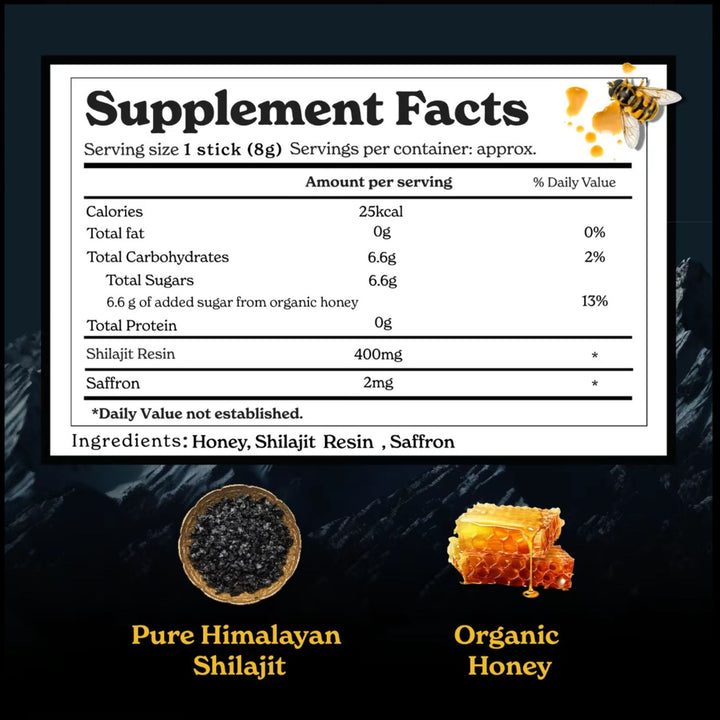 Torlen® Shilajit Honey Sticks