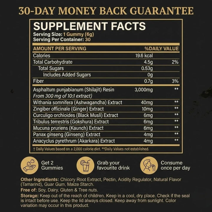 Torlen® Himalayan Shilajit Gummies