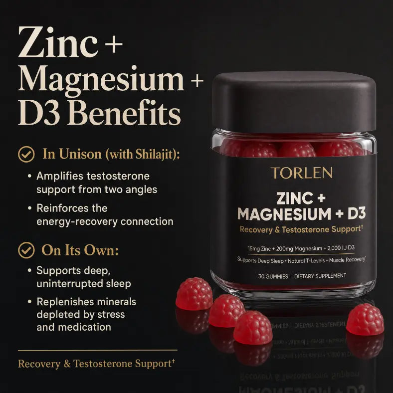 Shilajit Gummies & Zinc+Mag+D3