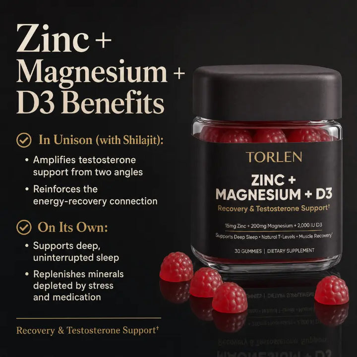 Shilajit Gummies & Zinc+Mag+D3